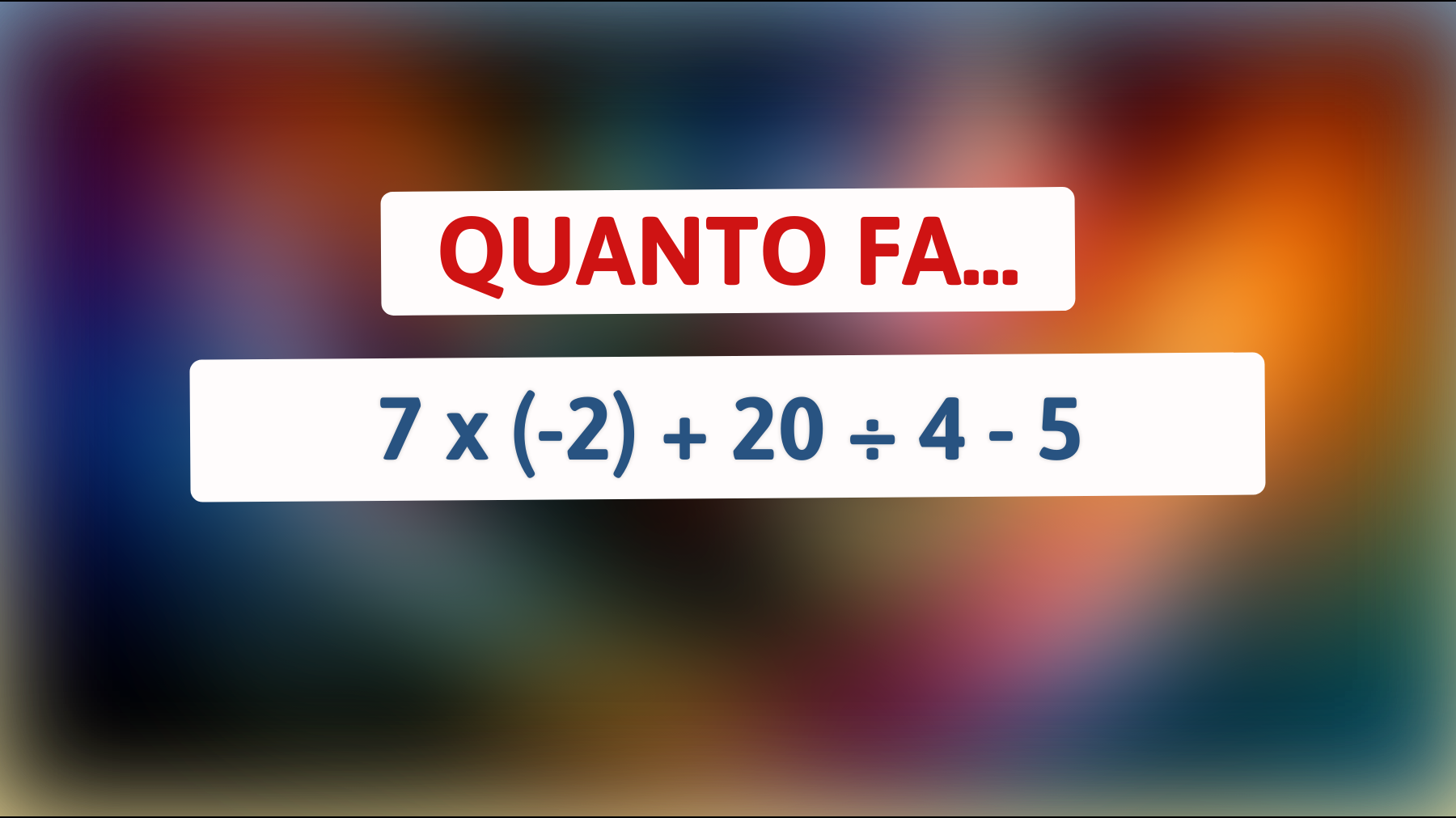 “Doar 2% dintre oameni pot rezolva această enigmă matematică în 10 secunde! Ești unul dintre ei?”