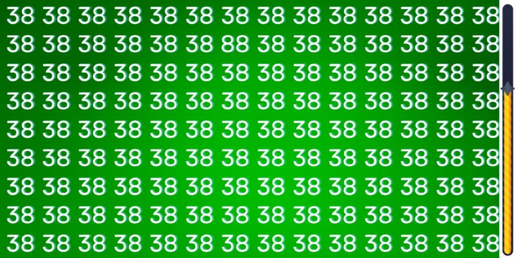 Provocare vizuală: testați -vă abilitatea de observare și găsiți intrusul ascuns de 38 de numere în mai puțin de 10 secunde!