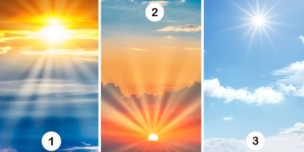 Test della personalità: Illumina il tuo cammino! Scegli uno dei 3 soli nell’immagine e scopri le fonti segrete della tua felicità!