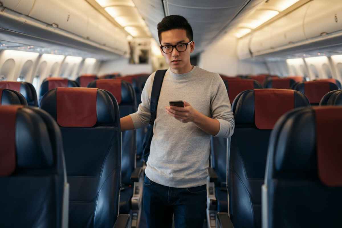 Innovazione in un luogo in cui ti trovi in aereo