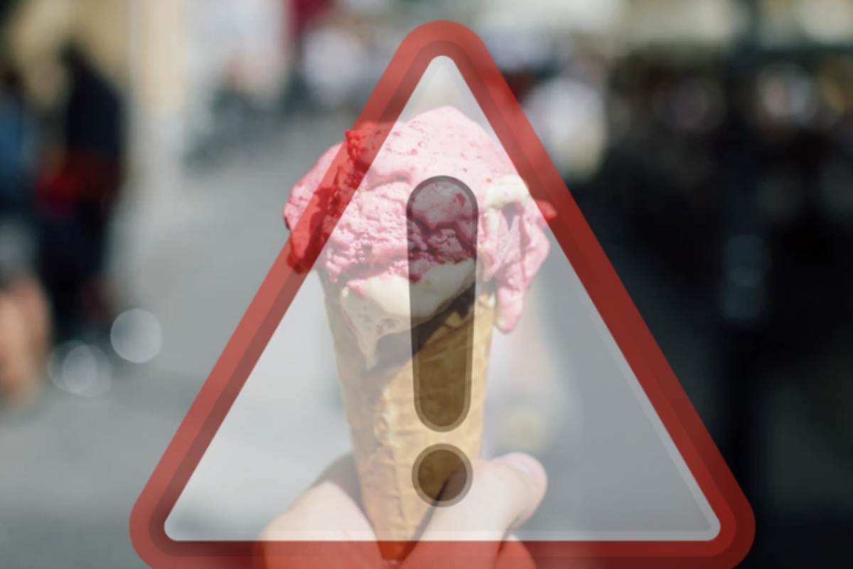 Si prega di notare che questo gelato contiene sostanze molto dannose: se lo mangi rischi una malattia grave