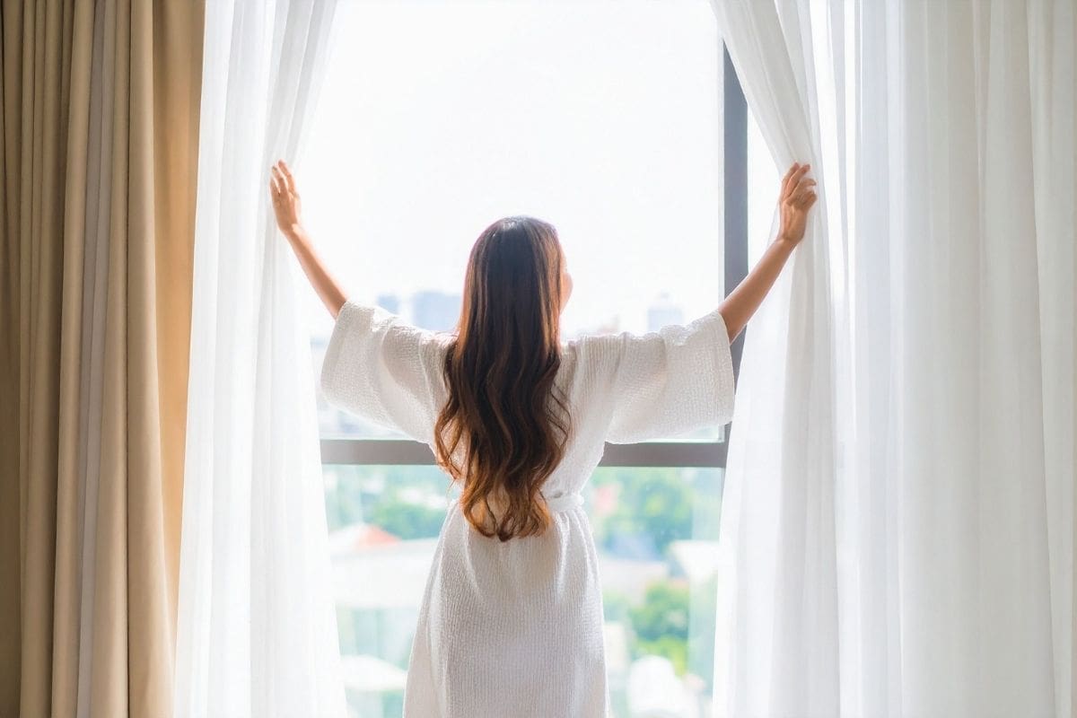 7 perdele moderne care schimbă imediat camera, chiar dacă lăsați totul așa cum este. Singurul obiect, impactul vizual maxim